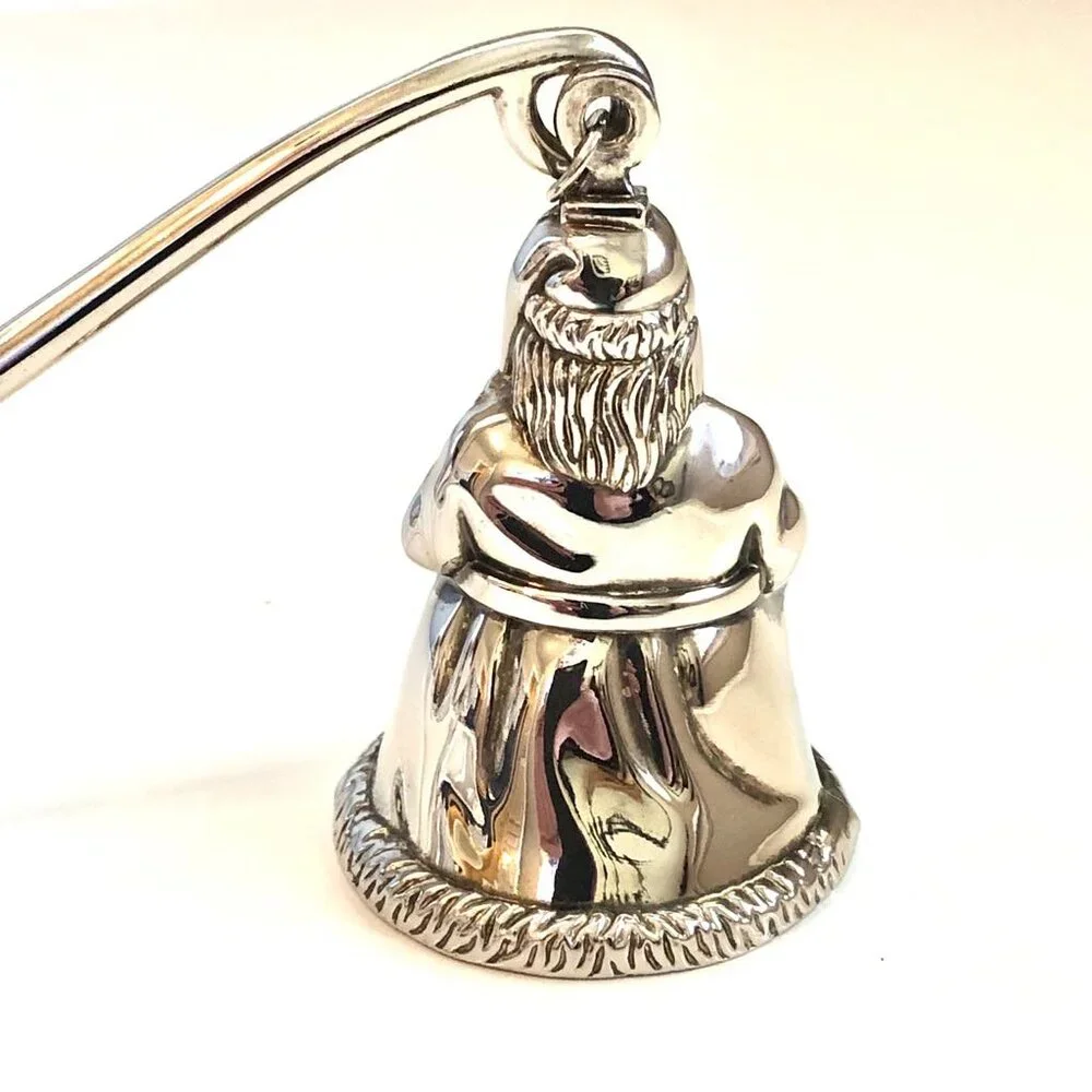 NWT GODINGER Silver Treasures Santa Claus Candle Snuffer Christmas Collectible